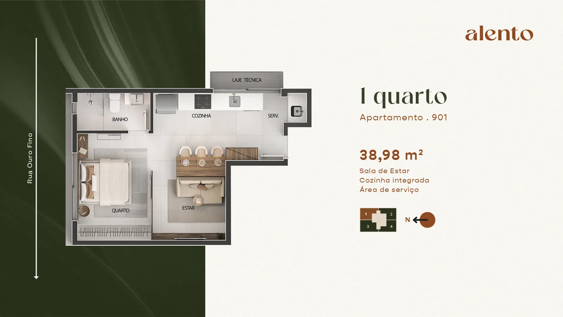 Studios no Cruzeiro ao lado Fumec ideal para short stay. - Saga Construtora