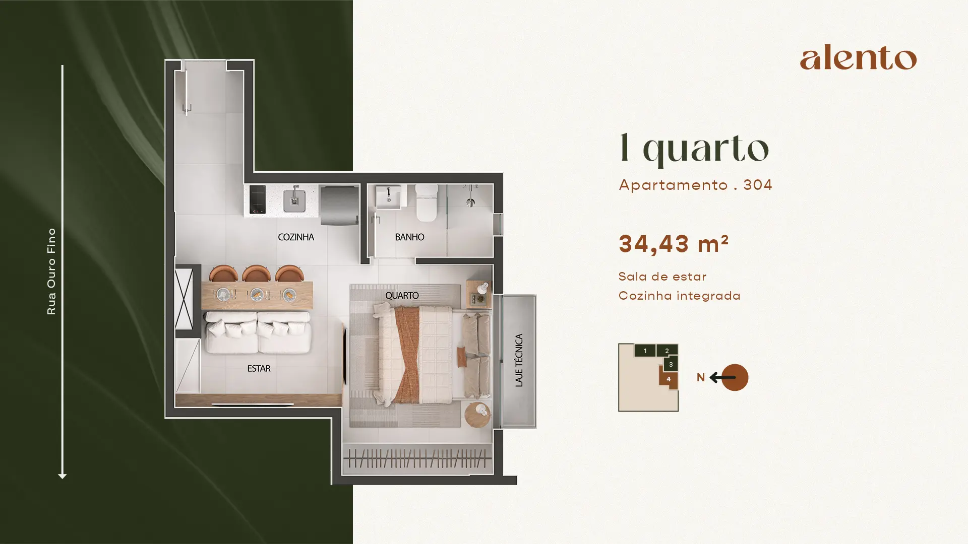 Studios no Cruzeiro ao lado Fumec ideal para short stay. - Saga Construtora